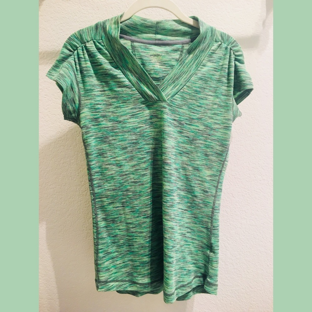 Ex Officio Brand Space dye green T-shirt